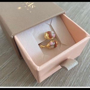 Authentic Gas Bijoux Scaramouche adjustable gold tone ring! 💕